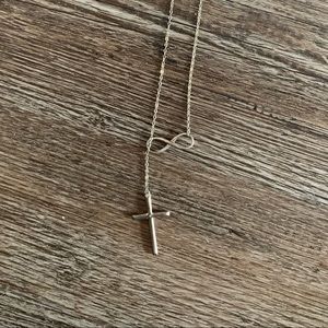 silver cross necklace